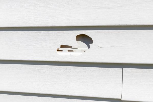 Cost of White Vinyl Siding Repair in Easton